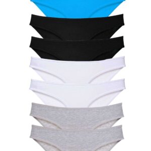 8 adet Süper Eko Set Likralı Kadın Slip Külot Siyah Gri Beyaz Mavi