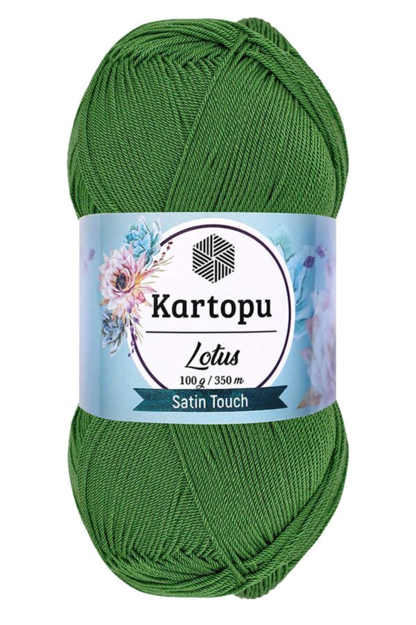 Lotus Bikini Büstiyer Bluz Örgü İpi  K486 Çam Yeşili