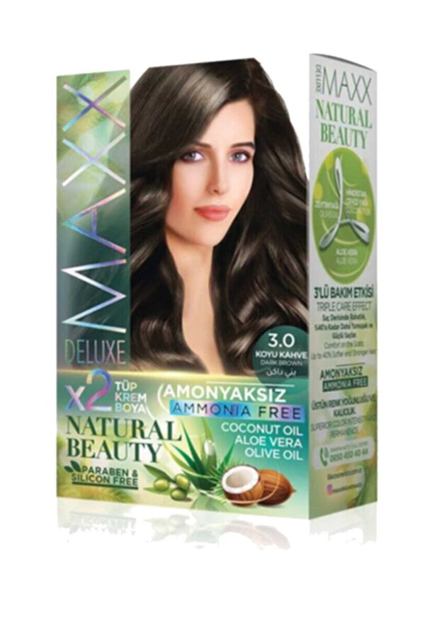 Natural Beauty Amonyaksız Saç Boyası 3.0 Koyu Kahve