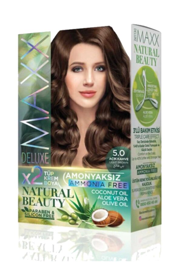 Natural Beauty Amonyaksız Saç Boyası 5.0 Açık Kahve