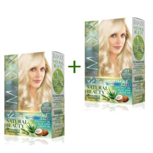 2 Paket Natural Beauty Amonyaksız Saç Boyası 0.1 Platin Sarısı