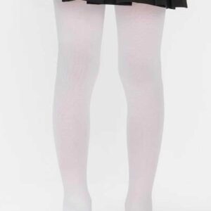 Kız Çocuk Pamuklu Külotlu Çorap Beyaz