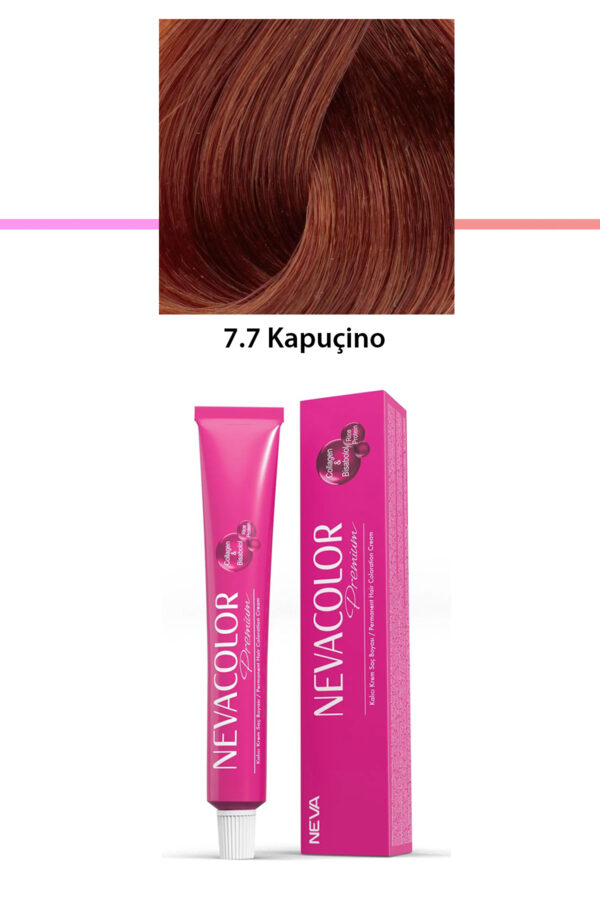 Premium 7.7 Kapuçino - Kalıcı Krem Saç Boyası 50 g Tüp
