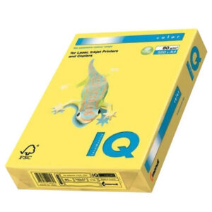 Mondi IQ Color Renkli Fotokopi Kağıdı A4 80 Gram 500 Yaprak Kanarya Sarı Yoğun