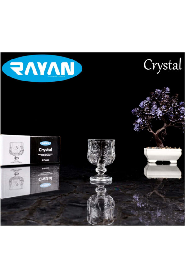 Rayan Crystal 6'lı Kahve Yanı Bardak