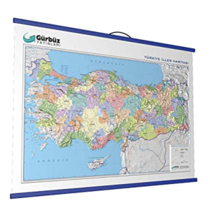 Kabartma Türkiye Siyası Haritası 70x100