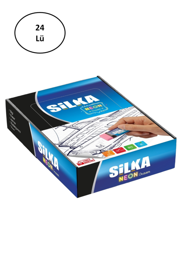 Silka Art.3 Neon Silgi 24'lü Paket