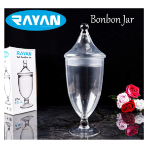 Bonbon Jar Tall Ayaklı Fanus Şekerlik 33 Cm. Royaleks-81190